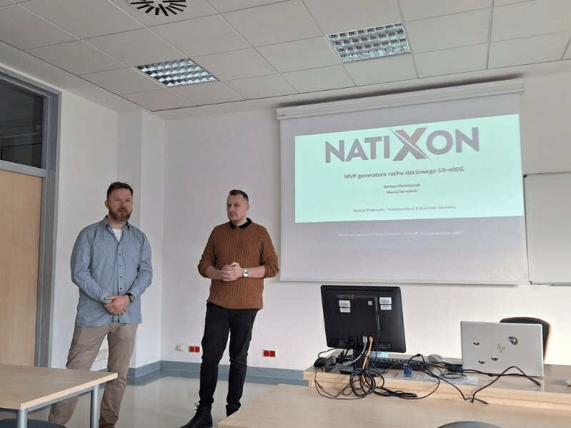 Presenting NATIXON during MVP testing at a Tri-City university